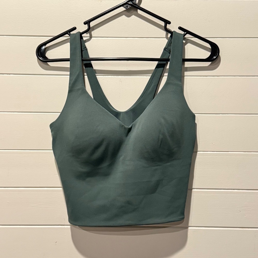 Nike Alate Dri-FIT Women Medium Green Light Support Cropped Sports Bra Tank Top